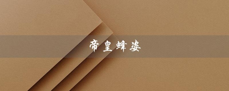 帝皇蜂姿（帝皇蜂姿水是什么）
