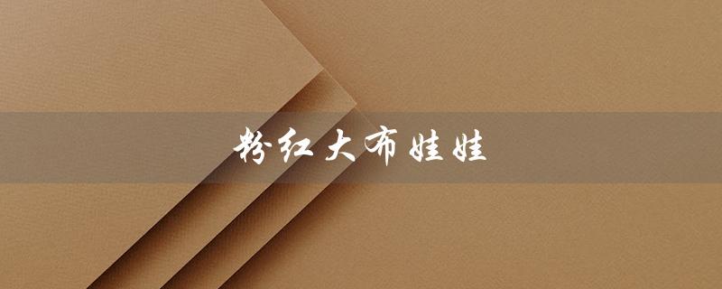 粉红大布娃娃（粉红大布娃娃官网旗舰店是什么）