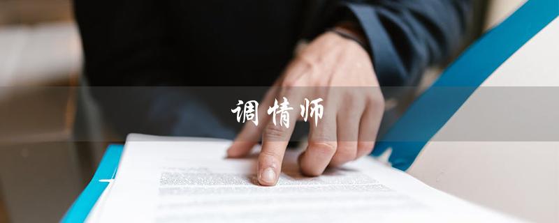 调情师（调情师是什么歌）