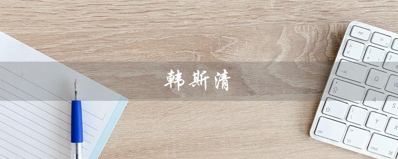 韩斯清（什么是韩斯清遮瑕）